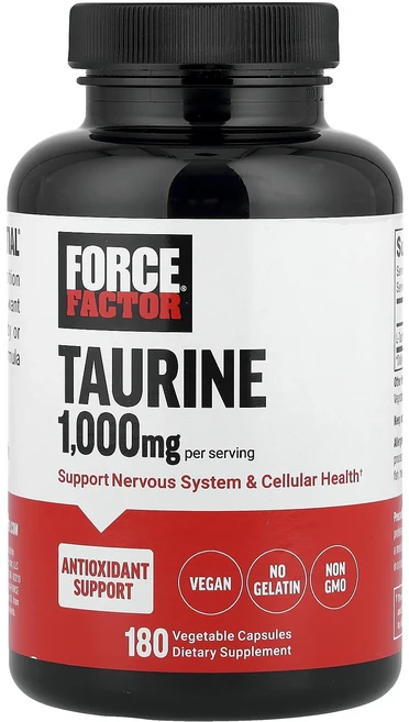 프리미엄상품 Force Factor 타우린 베지 캡슐 180정(캡슐 1정당 500mg) 끝내주게잘나가는상품, ForceFactor타우린베지캡슐180정캡슐1정당500, 1, 180정 - 쿠팡