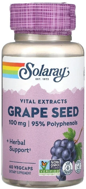 쏠라레이 바이탈 익스트렉트 포도 씨 100mg 60 베지캡슐, 60정 - 쿠팡