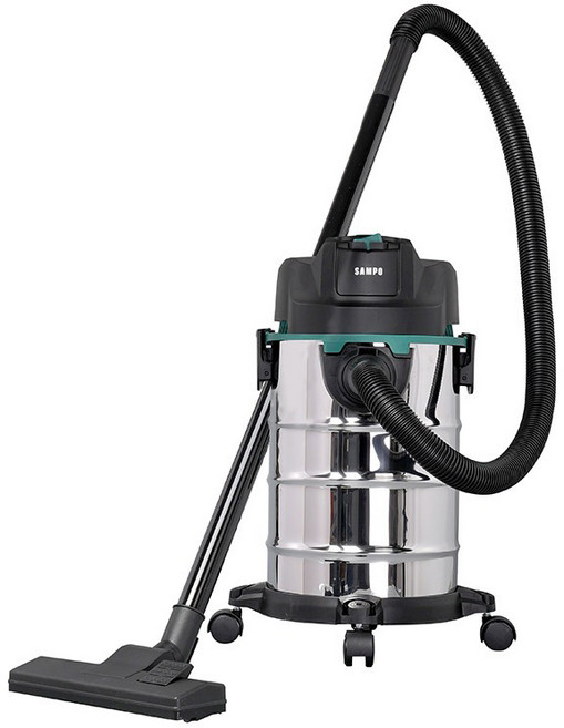 SAMPO 乾濕兩用吸塵器 EC-W2517TL 18L 金屬桶身, 銀色, EC-W25171TL