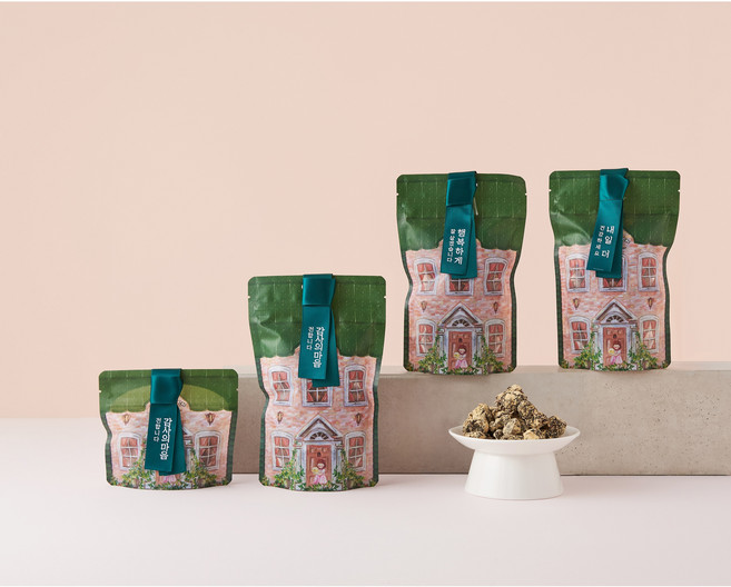 쫀덕 한입 콩고물 도라지정과 간식 답례, 200g, 1개, 2번:감사합니다 사랑합니다