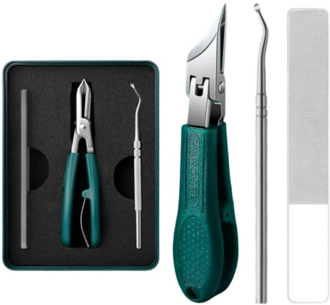 니드닛 두꺼운 발톱깎이 사선 손톱 내성, 1개