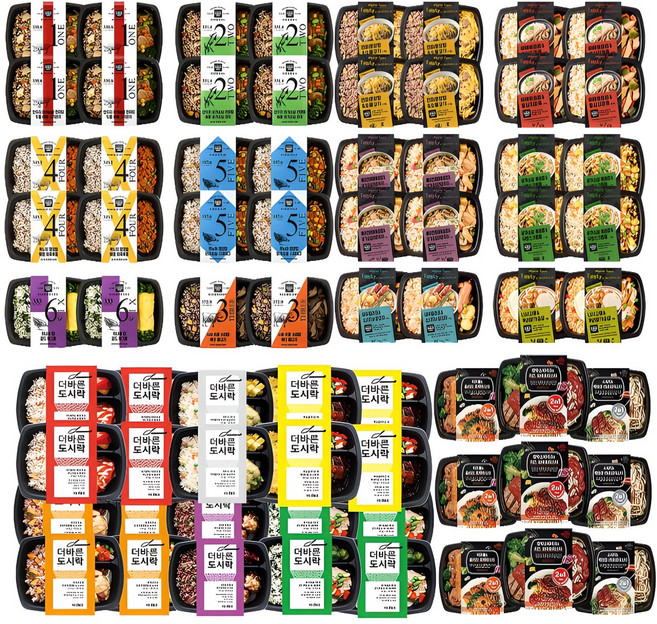 더 바른 도시락 10+10 20팩 골라담기 시즌2.3.4 다이어트 도시락 냉동 파스타, 시즌3테이스티인(20팩), 1세트, 4.2kg
