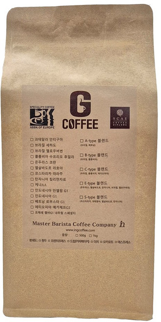지커피 인도네시아 만델링 G1 원두커피 당일로스팅 1kg, 분쇄안함(원두상태), 1개