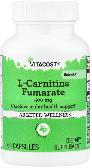 비타코스트 L-카르니틴 푸마레이트 500mg 60정, 1개, 60 - 쿠팡