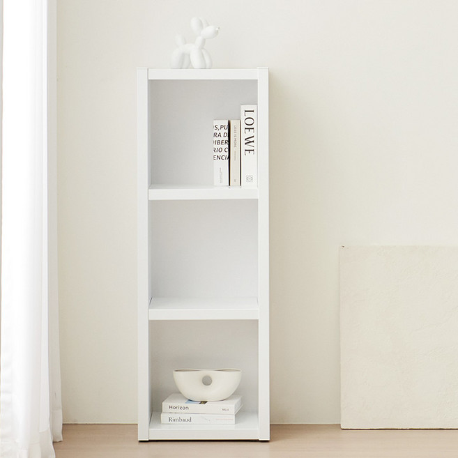 포피 3단 400 오픈 책장 책꽂이, 상품선택, 화이트