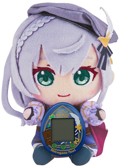 BANDAI Tamagotchi x HOLOLIVE FANTASYTCHI 電子雞絨毛布偶套組, 1個, 白銀諾艾爾