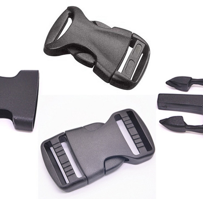 가방벨트 플라스틱 버클 38mm 50mm 투터치 교체, 2개, 블랙38mm