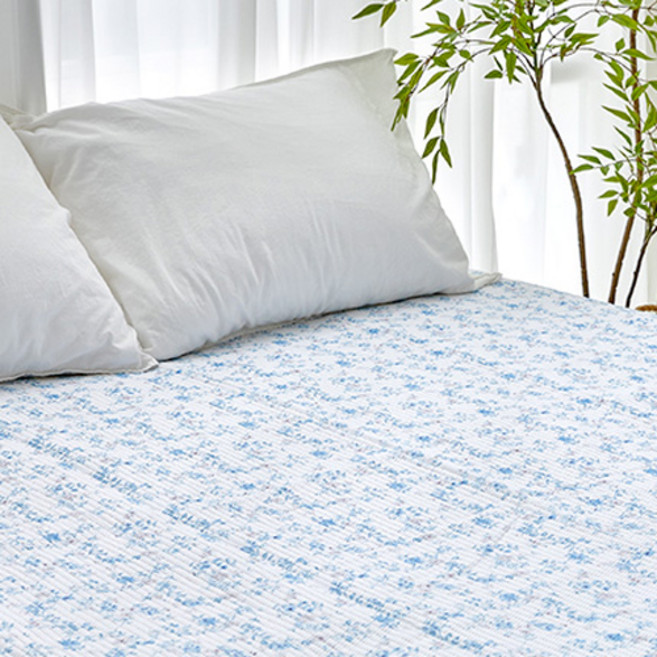 간절기 무봉재 하이벨로 고주파 피치스킨 스프레드 단품, 블루