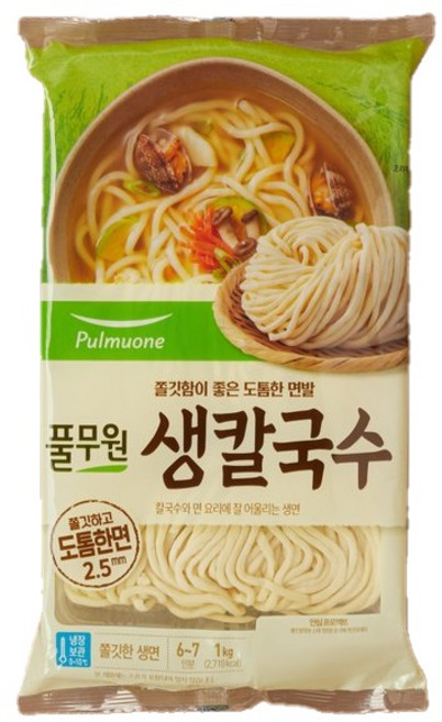 소가생칼국수(6인분)1kg/풀무원-, 6개, 1kg