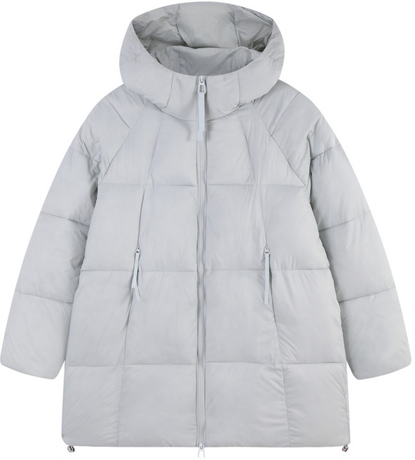 오버핏 하이넥 후드패딩 MING45