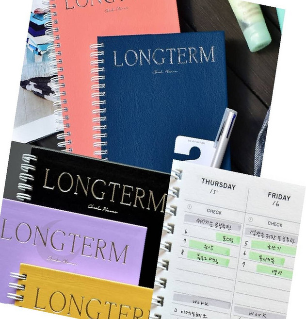 빅조이 A5 플래너 12개월 24시간 만다라트, (05 블루)