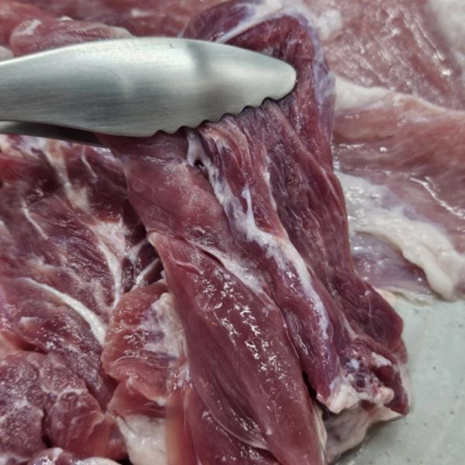 지리산 산청 냉장 흑돼지 뒷고기 자투리고기 500g, 1