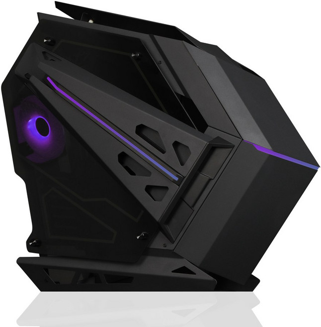 몬스타 MOD7 PLUS 미들타워 RGB 튜닝 조립 시크블랙 PC 케이스, 1개