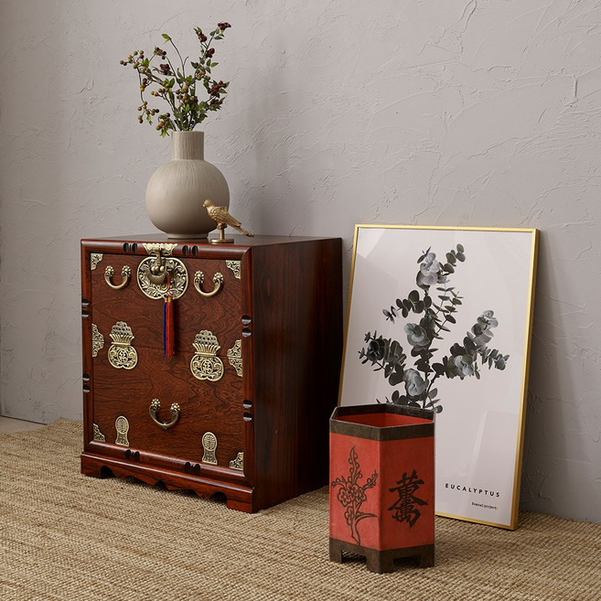 예다움 오동나무 제기함 제기보관함 목기함 보관 원목, 4.오동나무 복주머니_B0125