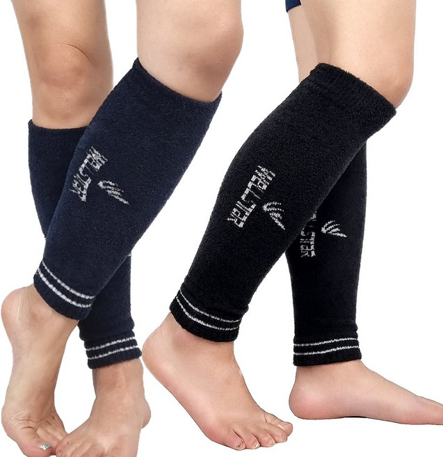 국산 1+1 (2set) Well.star 방한 발토시 다리토시 고급 탁텔원단, 검정+남색, 1세트