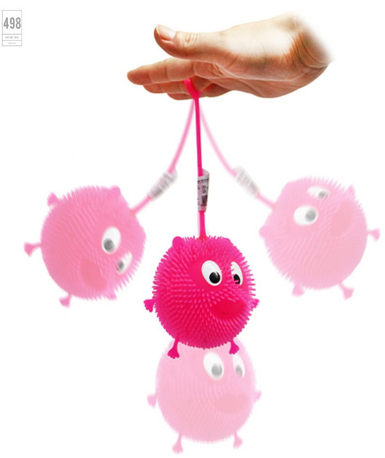 요요 원숭이 성게볼 색상랜덤 발광볼