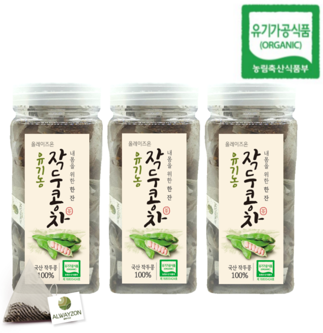 작두콩차 유기농 티백 올웨이즈온티, 3개, 50개입, 1.2g
