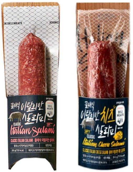 존쿡 클래식 이탈리안 살라미, 2개, 200g