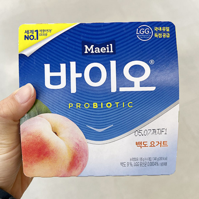 매일 바이오 (백도), 85g, 12개, 종이박스포장