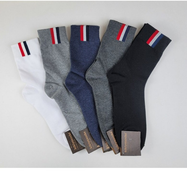남자 남성 패션 양말 신사 정장 학생 발목 무지 중목 면