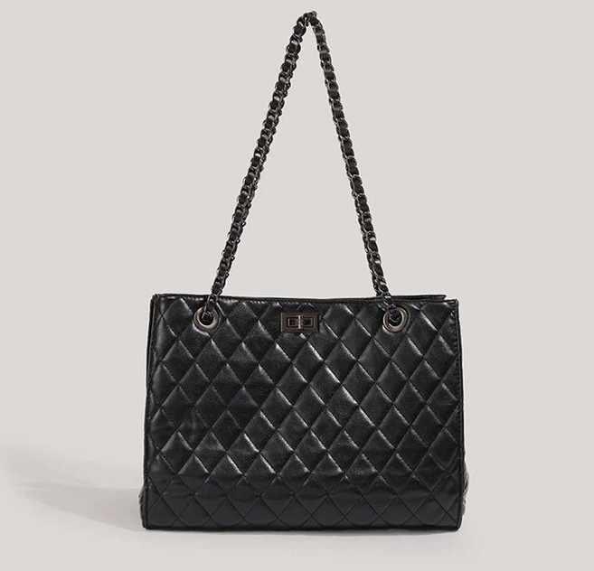 투니스 여성 심플 다이아몬드 퀼팅 체인 숄더백