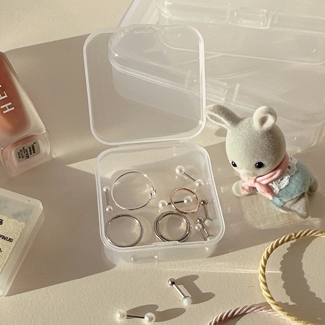 메바마켓 악세사리 다용도 보관 투명 미니 수납케이스 2P (3size)