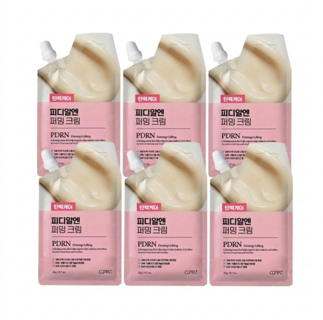 큐어레스트 PDRN 탄력케어 퍼밍크림, 28g, 6개
