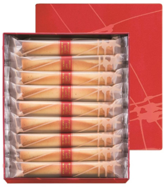 일본 요쿠모쿠 시가루 롤 쿠키 버터 초콜렛 맛 18개입