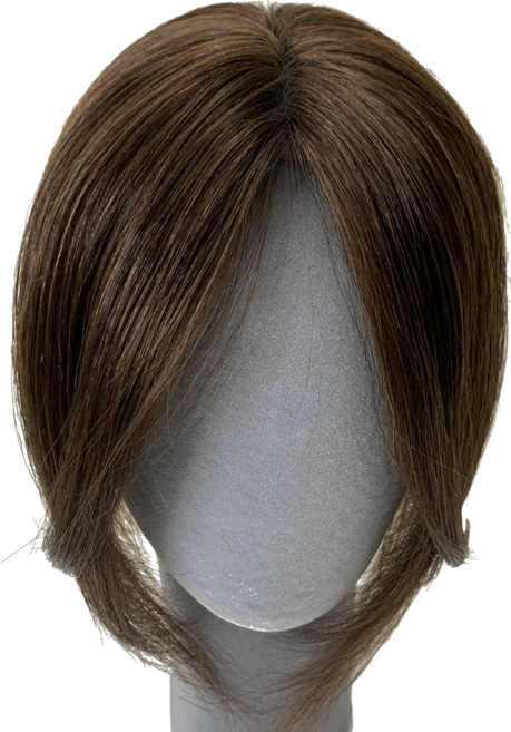 루나갤러리 여자정수리가발 인모 수제 메쉬 부분 가발 T2, 모카브라운, 1개