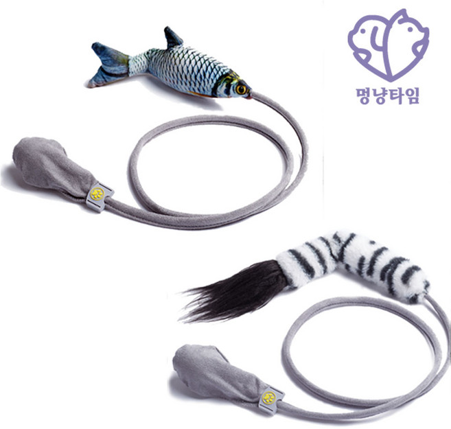 멍냥타임 폴짝폴짝 움직이는 무브 인형 고양이 장난감 냥이 애착인형 애묘용품 집사 사냥놀이, 1개