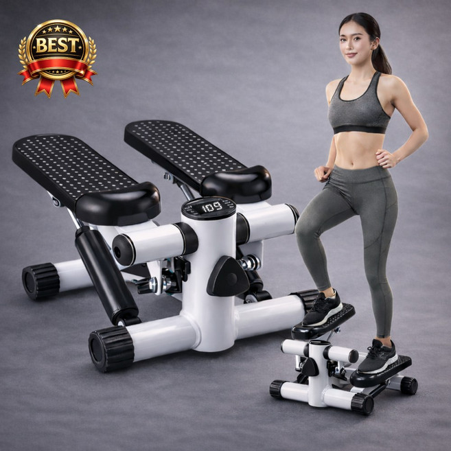 리코피 저소음 실내운동기구 전신 스텝퍼 스테퍼 스태퍼 운동기구, 화이트
