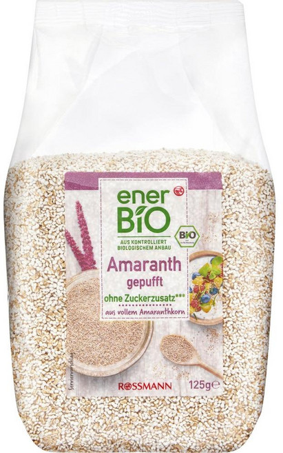 독일 에너바이오 Ener BIO Amaranth buffed Muesli 부풀린 아마란스 시리얼, 10개, 125g