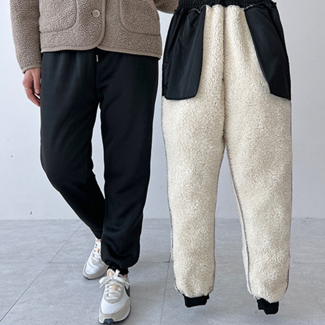 슈타커 남녀공용 겁나핫해 양털 조거팬츠