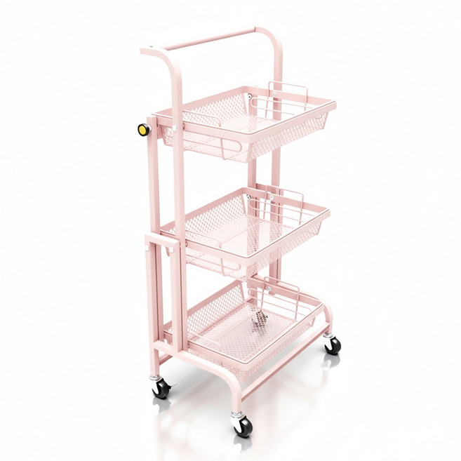 Blitopia 회전식 다층 수납 선반, 핑크색