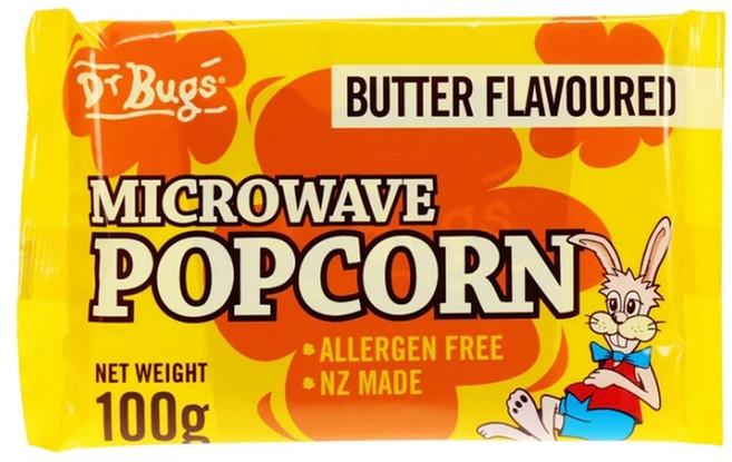 닥터벅스 버터 전자레인지 고메 팝콘, 12개, 100g