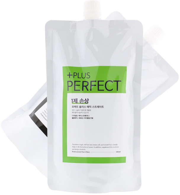 퍼펙트 플러스 매직 스트레이트 탄머리 복구펌, 손상모, 1개, 500ml