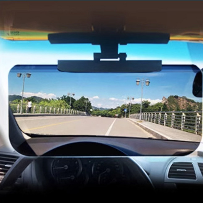 차량용 눈부심방지 선바이저 자외선 UV 차단 편광 필름 햇빛가리개, 1개, SUV 화물차용