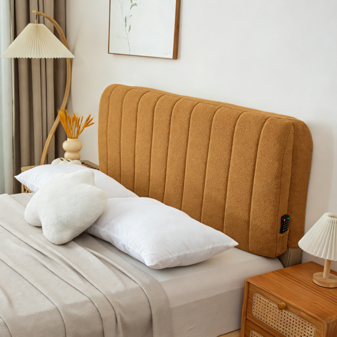 BENRAN 침대헤드보드 메모리폼침대 머리받이 보드 쿠션 헤드보드 안전 벽보호 푹신한 소파 등받이 매트리스 침대보호판 침대헤드, 브라운