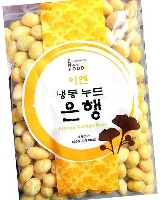 이엔푸드 누드 은행 500g 26개 견과 반찬 요리, 1개