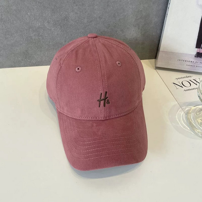 H& 簡約字母刺繡棒球帽 男女款遮陽鴨舌帽