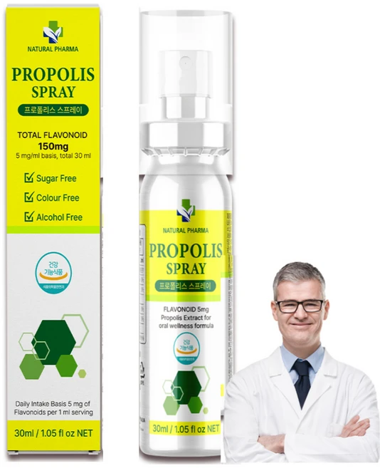 내츄럴파마 호주 프로폴리스 스프레이 고함량 마누카꿀 면역보강, 1개, 30ml - 쿠팡