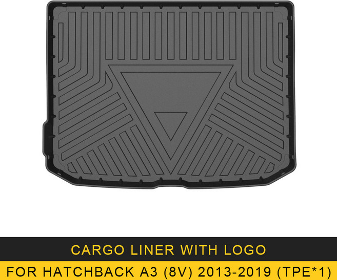 아우디 A3 8V 2013 해치백 세단 자동차 카고 라이너 전천후 TPE 트렁크 매트 부트 트레이 카펫 러그 인테리어 액세서리, For Hatchback A3 8V
