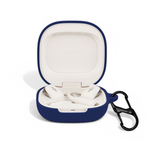 GRAYCO 샥즈 오픈핏2 플러스 T921 실리콘 일체형 보호 케이스, 네이비, 1개