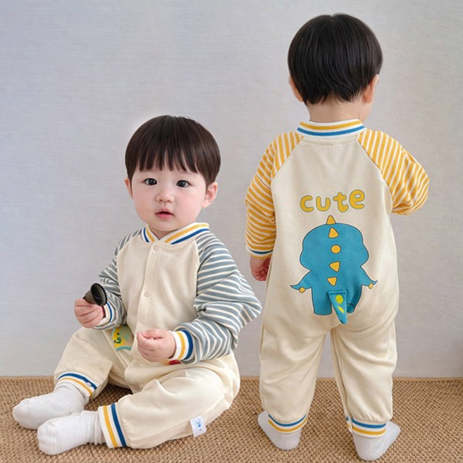 큐트해피다이노 우주복 여아 남아 유아 외출복 봄 가을 긴팔