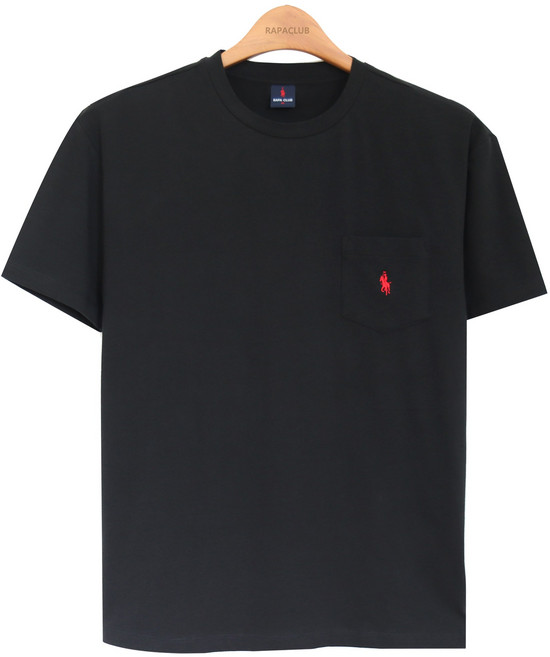 라파클럽 남성 포켓 라운드넥 반팔 티셔츠