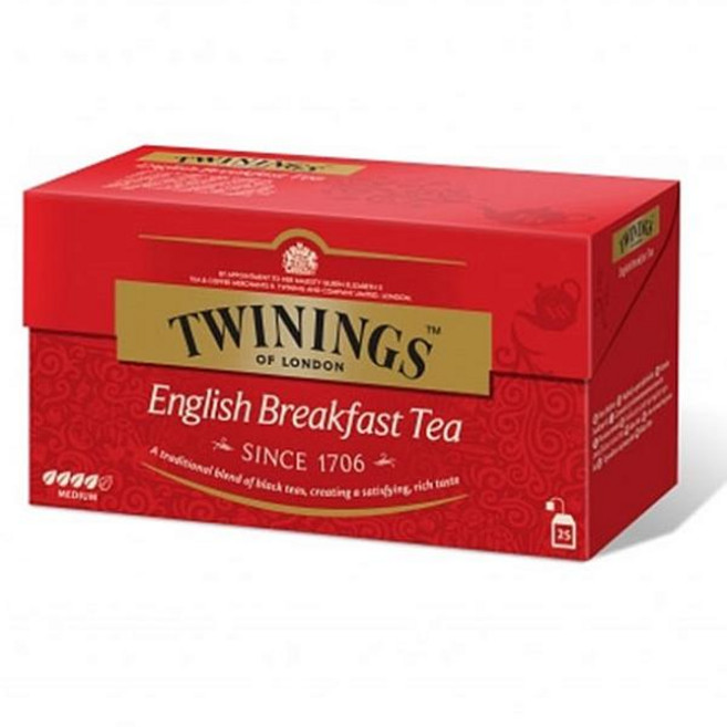(트와이닝) 잉글리쉬 브렉퍼스트 홍차 25티백 브랙퍼스트홍차 Twinings, 1개
