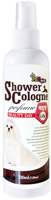 펫퍼스 강아지 샤워코롱 백합향, 200ml, 1개