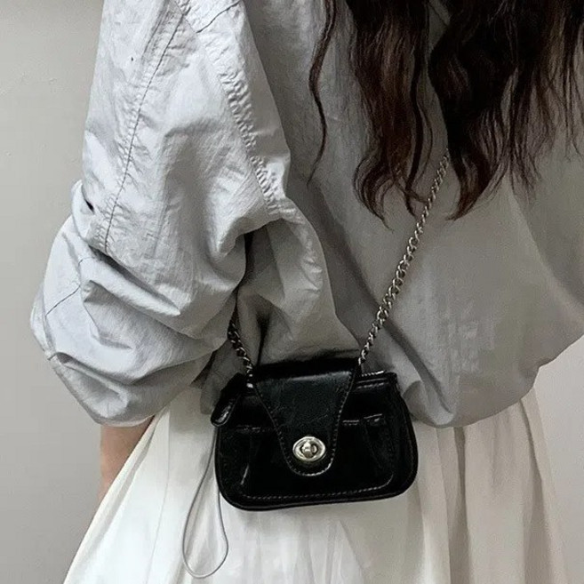 투니스 여성 스퀘어 미니 체인 크로스백