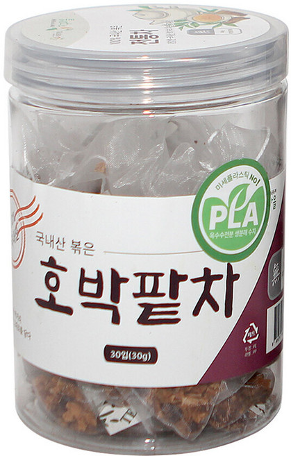 지구마을 생분해필터 PLA 국내산 호박팥차 블렌딩 삼각티백, 1g, 1개, 30개입