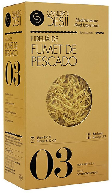 산드로 데시 피데오 피두아 푸멧 피시 누들, 4개, 250g